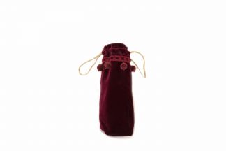 Burgundy velvet brolly bag